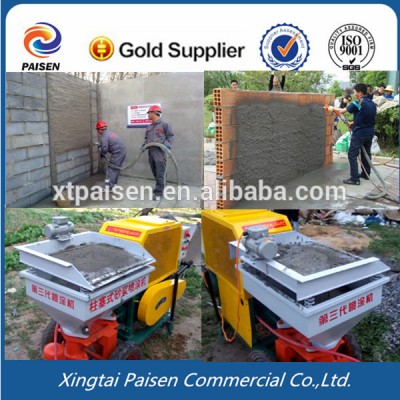 220 voltage/diesel motor spray cement machine/machine to spray mortar in building construction