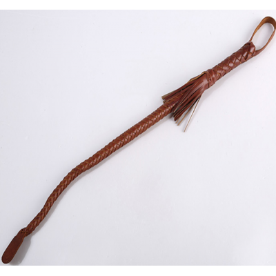 80cm length yellow/brown/black horse riding leather whip/ lash leather whip for farm riding